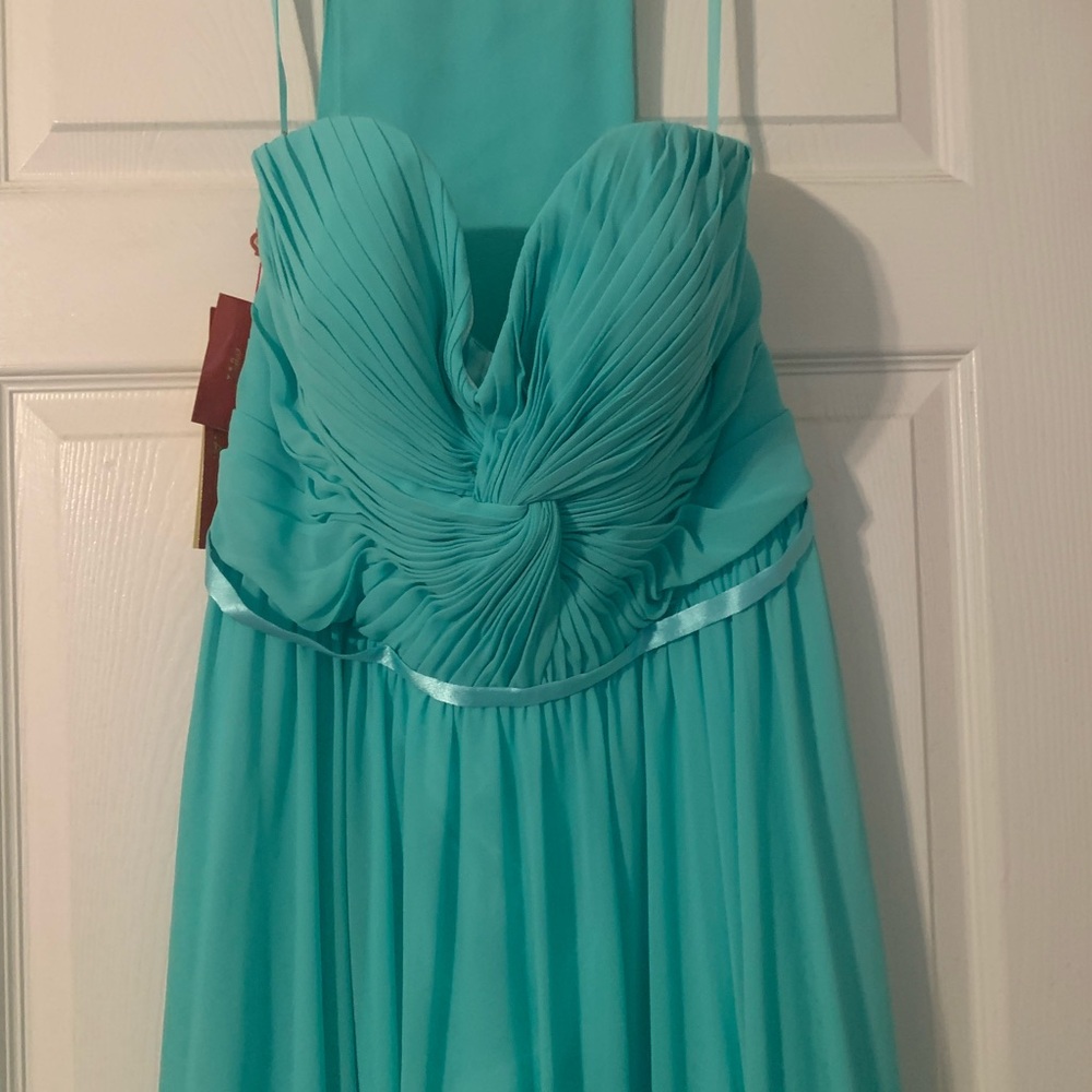May Queen Mint Green Pleated Gown